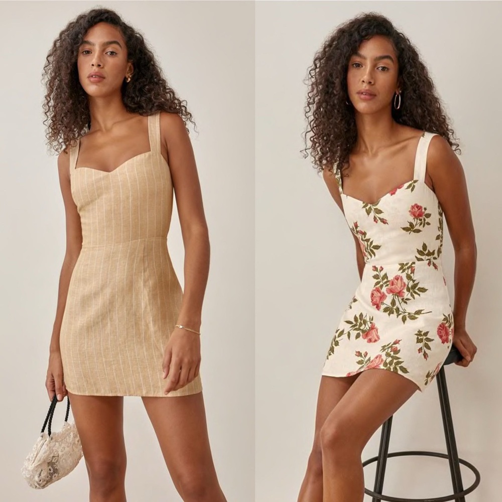 Reformation Miso Linen Dress - size 2